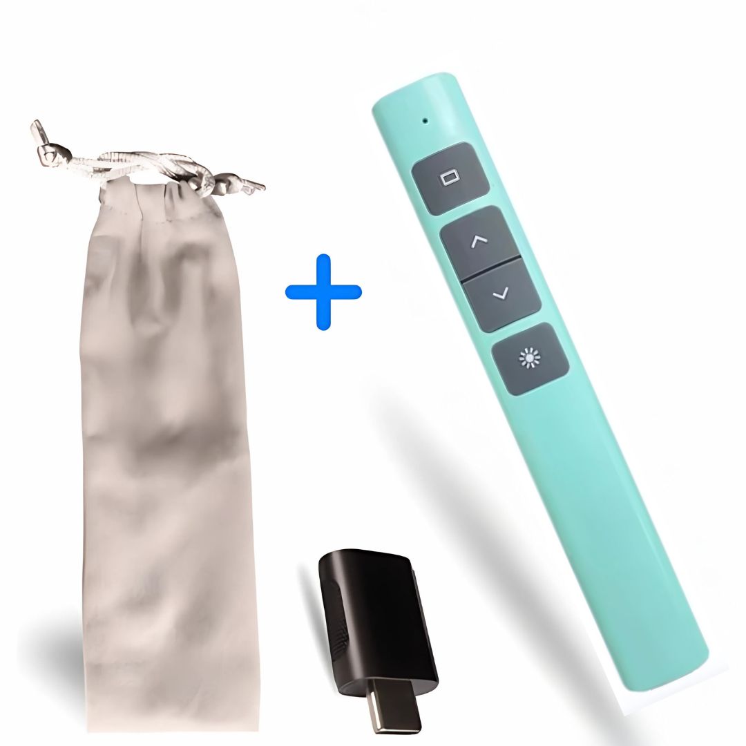 Draadloze Presentatie Klikker voor Mac en PC – CP Essentials Wireless Presenter – Groen