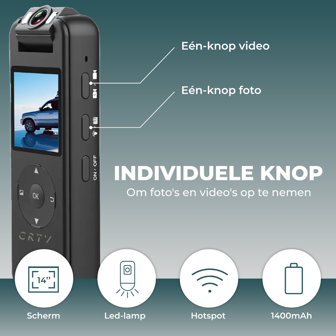 CRTV Bodycam – Zonder SD-kaart