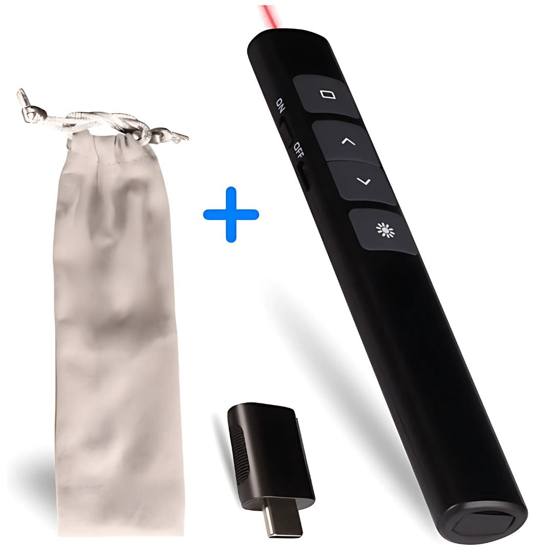 Draadloze Presentatie Klikker voor Mac en PC – CP Essentials Wireless Presenter – Zwart