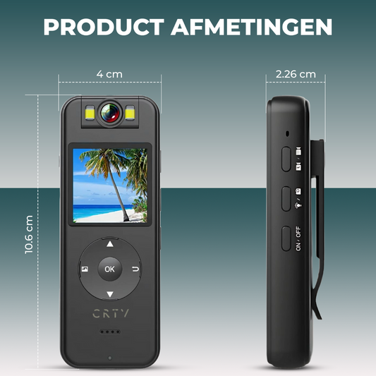CRTV Bodycam – met SD-kaart 128GB