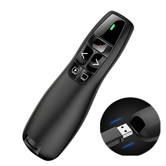 Draadloze Presentatie Klikker met Laserpointer en USB- Adapter